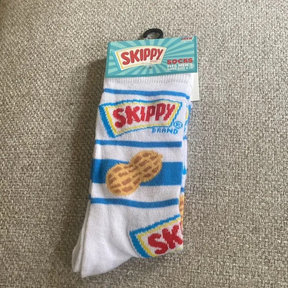 Skippy Peanut Butter Novelty Crew Socks